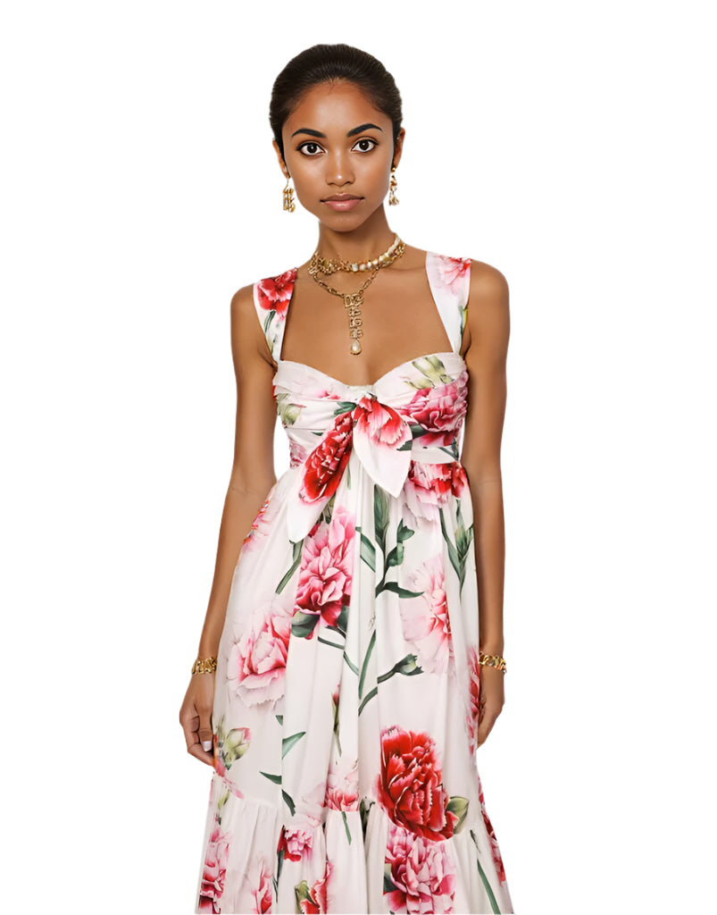 Bloom Back Midi Dress