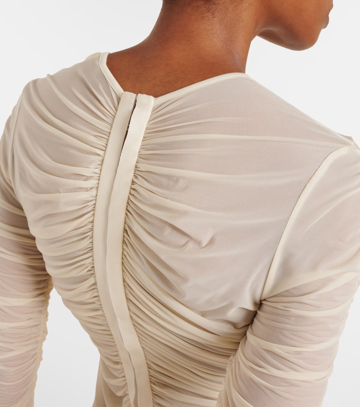 Elegant Ruched Top in Ivory
