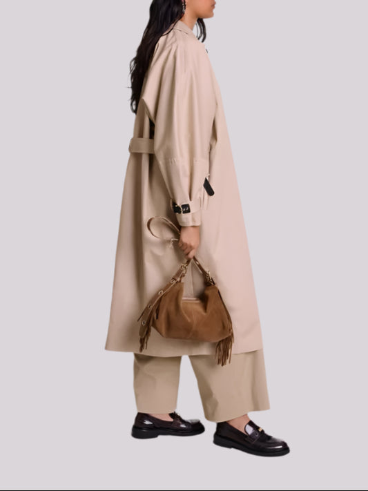 Calf Length Cotton Trench Coat