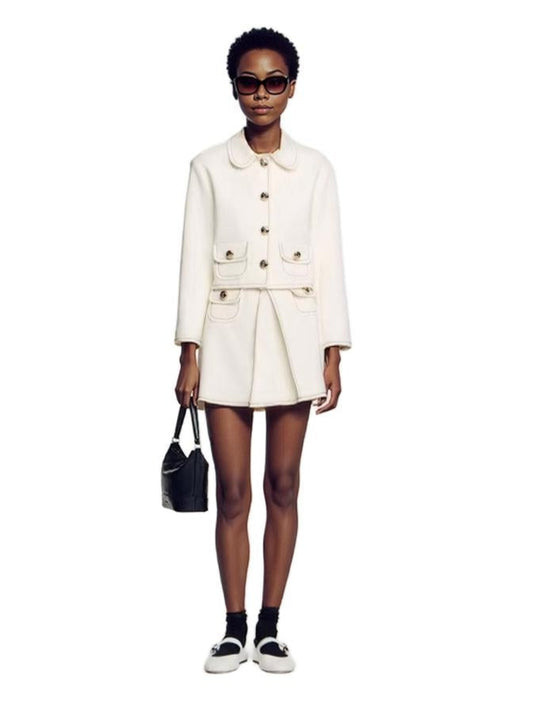 Nautical Chic Cropped Jacket