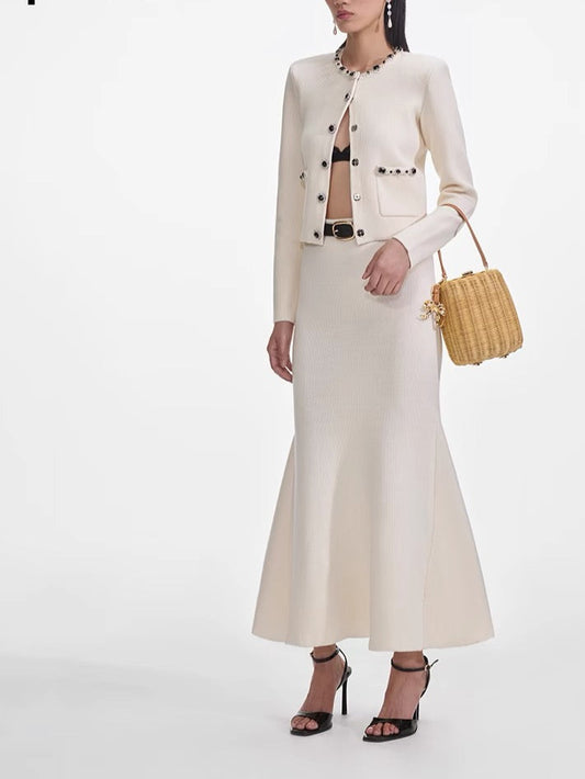 Mermaid Midi Knit Skirt