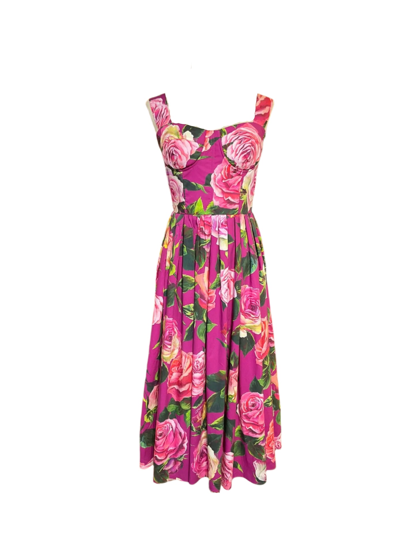 Rosabelle Vintage Rose Midi Dress