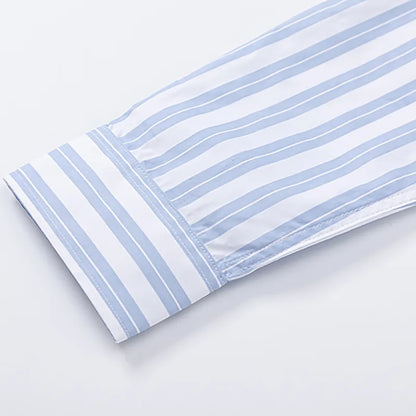 Cotton Shirt with Stripes