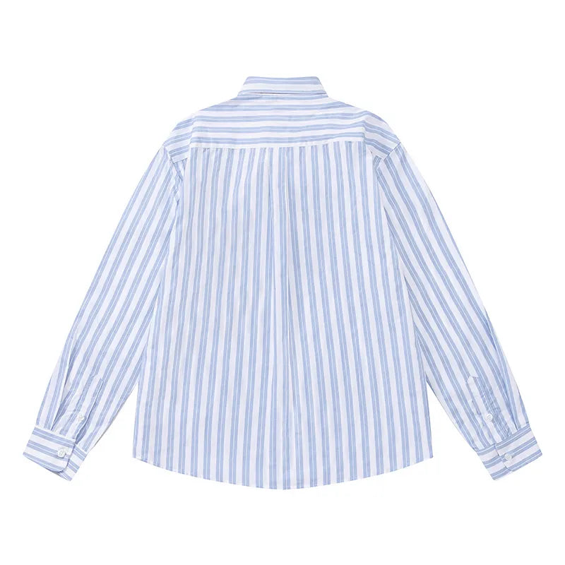 Cotton Shirt with Stripes