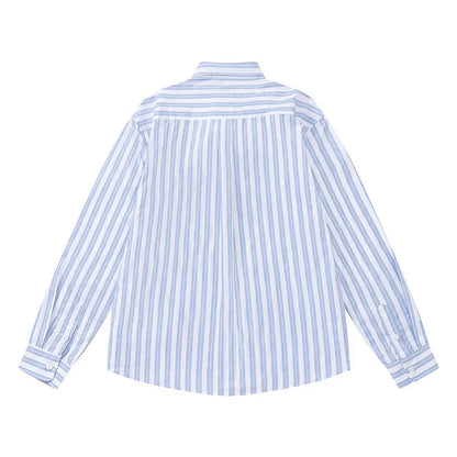 Cotton Shirt with Stripes