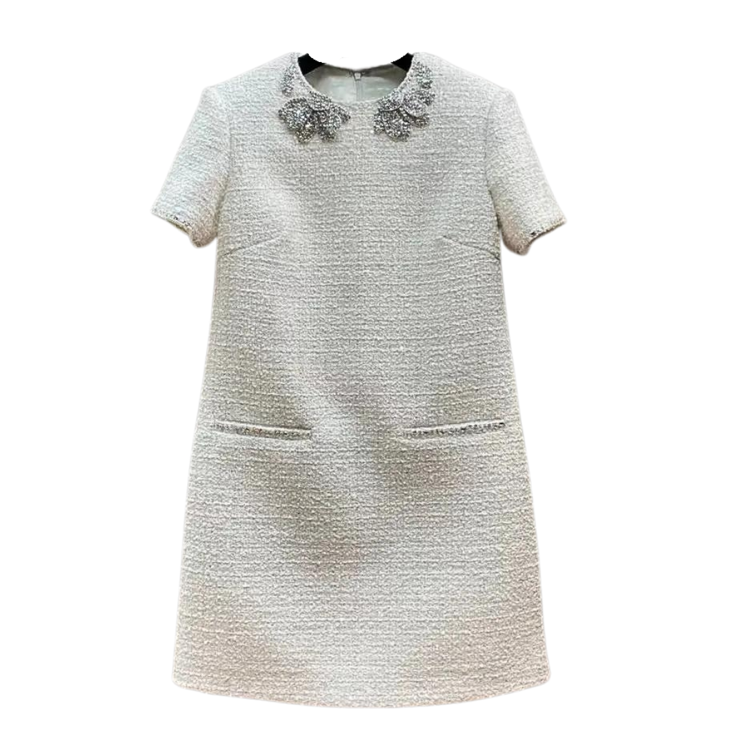 Mini Boxy Dress with Sequins