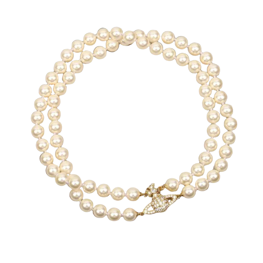 18K Gold Plated Pearl Necklace