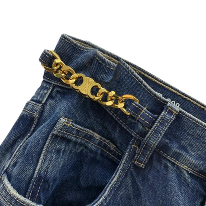 Midrise Regular Fit Jeans with Appliques