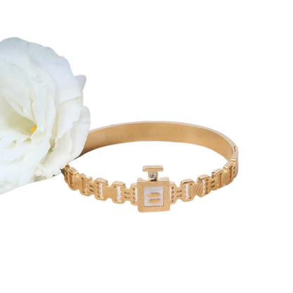 18K Gold Plated Geometric Bangle