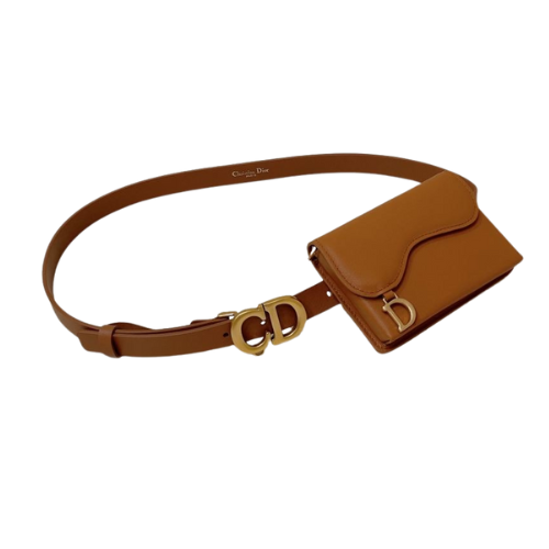 Belt with Bag in Leather Suede