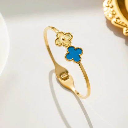 18K Gold Plated Clover Leaf Bracelet