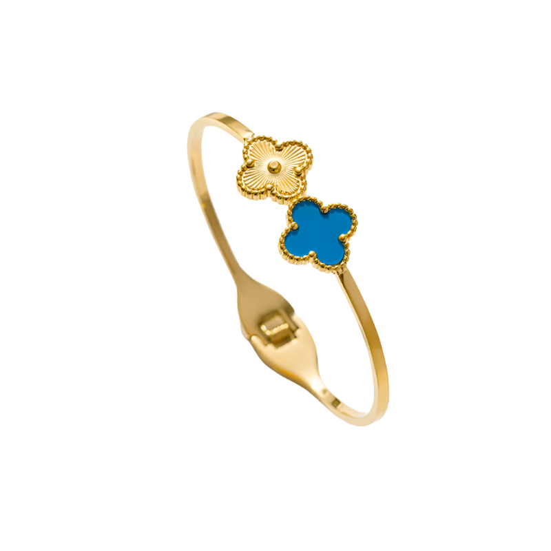 18K Gold Plated Clover Leaf Bracelet