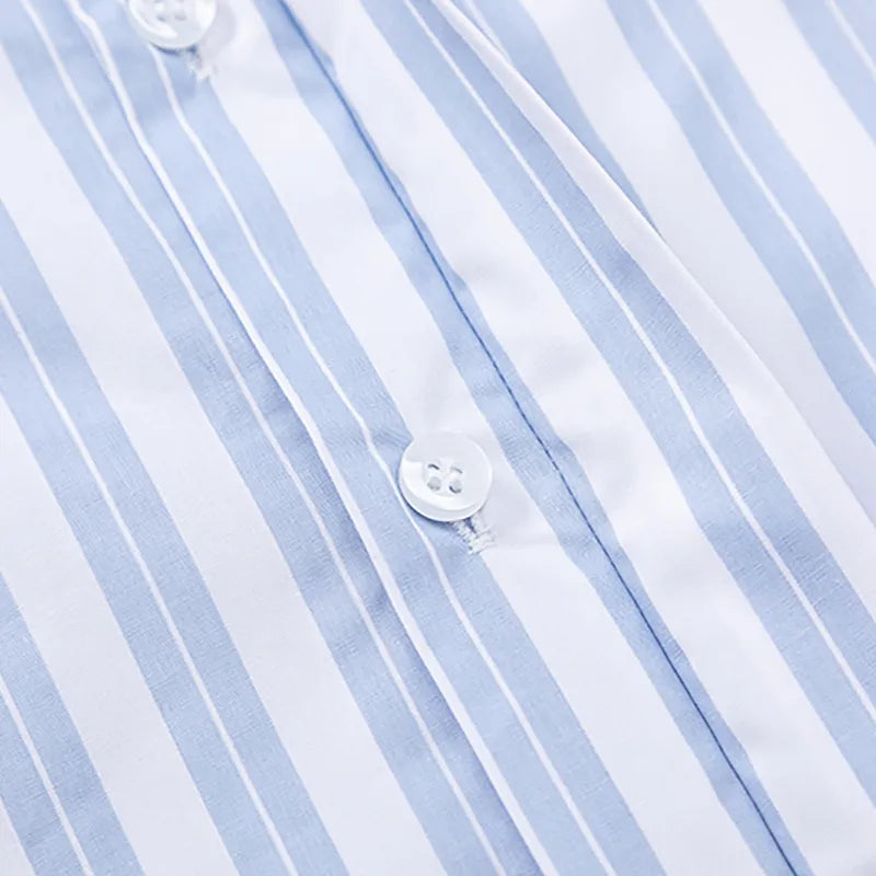 Cotton Shirt with Stripes