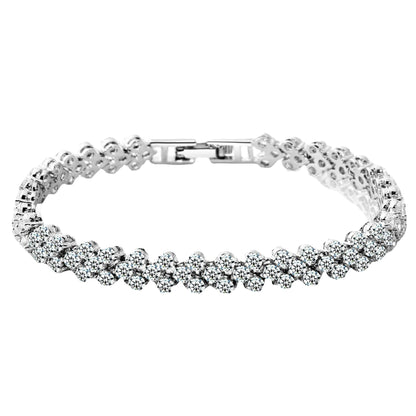 Bracelet with Crystals and Diamonds