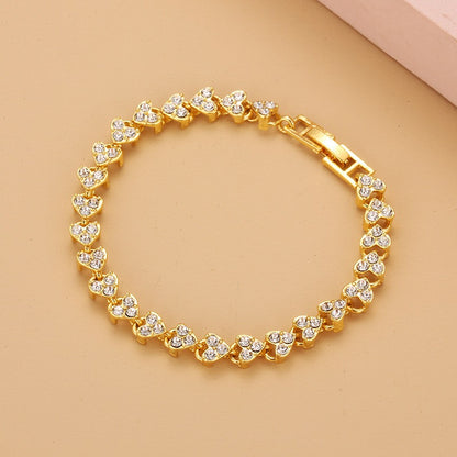 Bracelet with Crystals and Diamonds