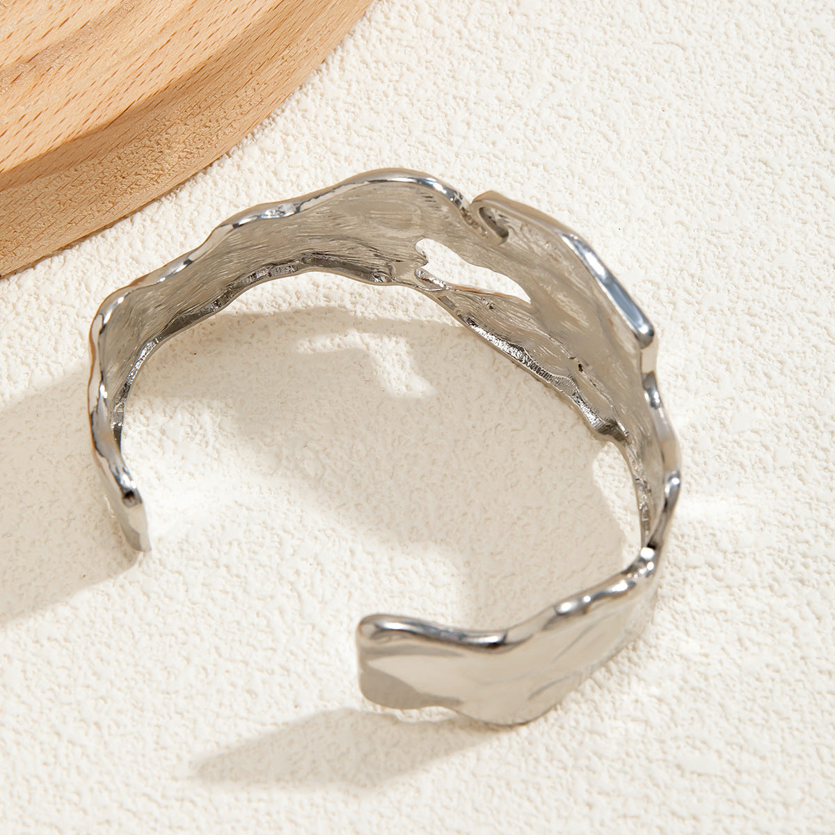 Bracelet in Melted Metal Design