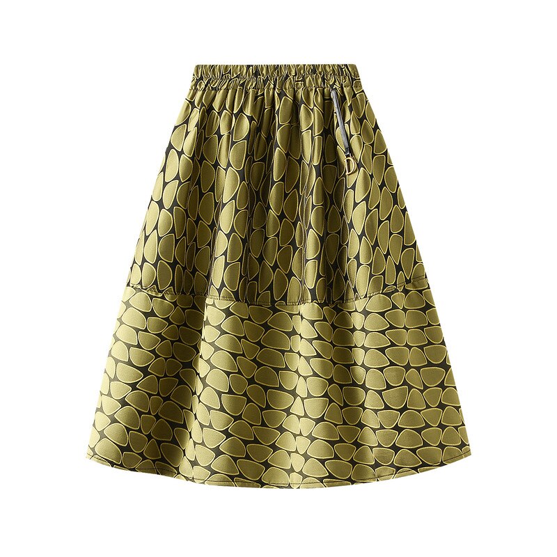 Midi sukně v Jacquard Vintage embossování