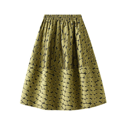 Midi sukně v Jacquard Vintage embossování