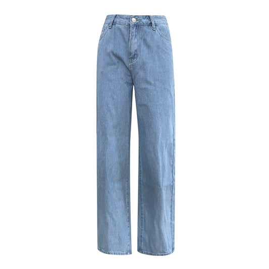 Five Pocket Denim Jeans with Wide Leg