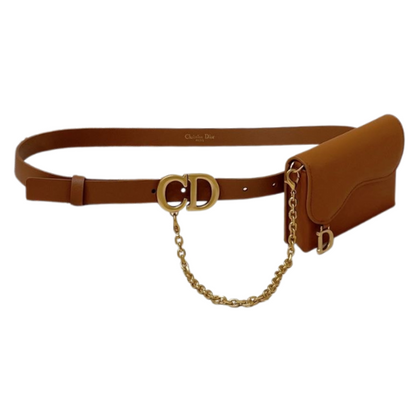 Belt with Bag in Leather Suede