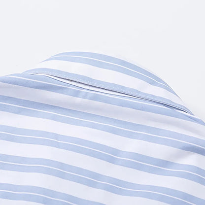 Cotton Shirt with Stripes