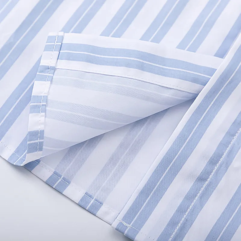 Cotton Shirt with Stripes