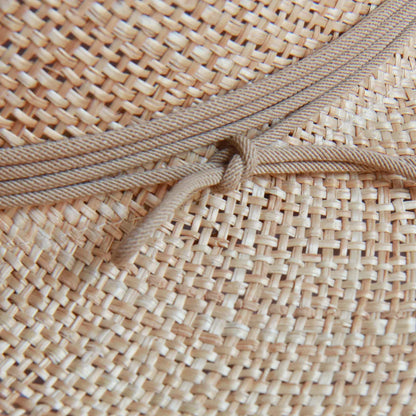 Fedora in Straw With Gold and Pearl Accessories