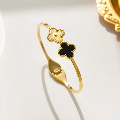 18K Gold Plated Clover Leaf Bracelet