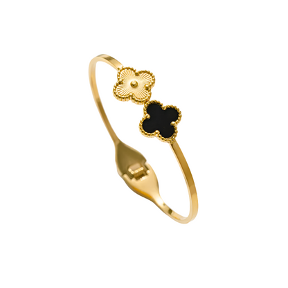 18K Gold Plated Clover Leaf Bracelet